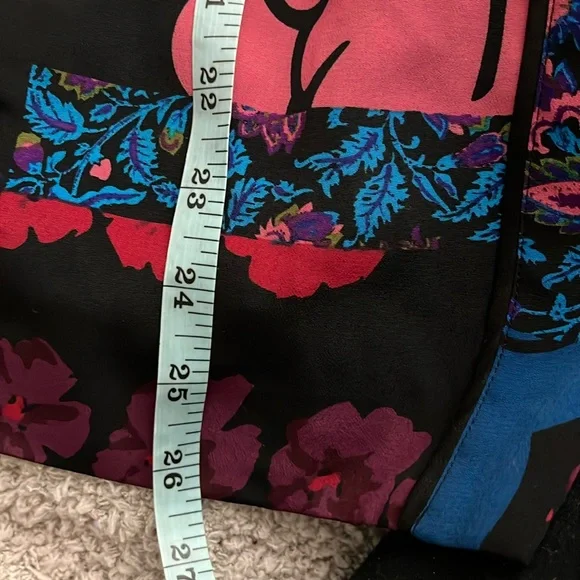 Goldwater Creek Sateen Floral Patchwork Pattern Japanese Style Jacket L - Picture 13 of 16